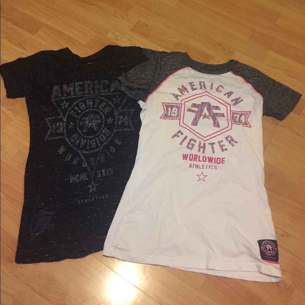 Lot of 2 American Fighter shirts size M